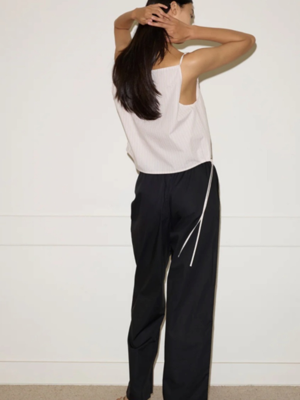 DEIJI STUDIOS The Simple Top In Dusty Stripe Fall Winter 2025 NWT S